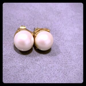 Kate spade large pearl earrings